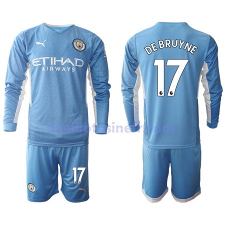 Maillot de Foot Manchester City Kevin De Bruyne 17 Domicile 2021-22 Manches Longues - Enfant Maillot de Foot Manchester City Kevin De Bruyne 17 Domicile 2021-22 Manches Longues - Enfant